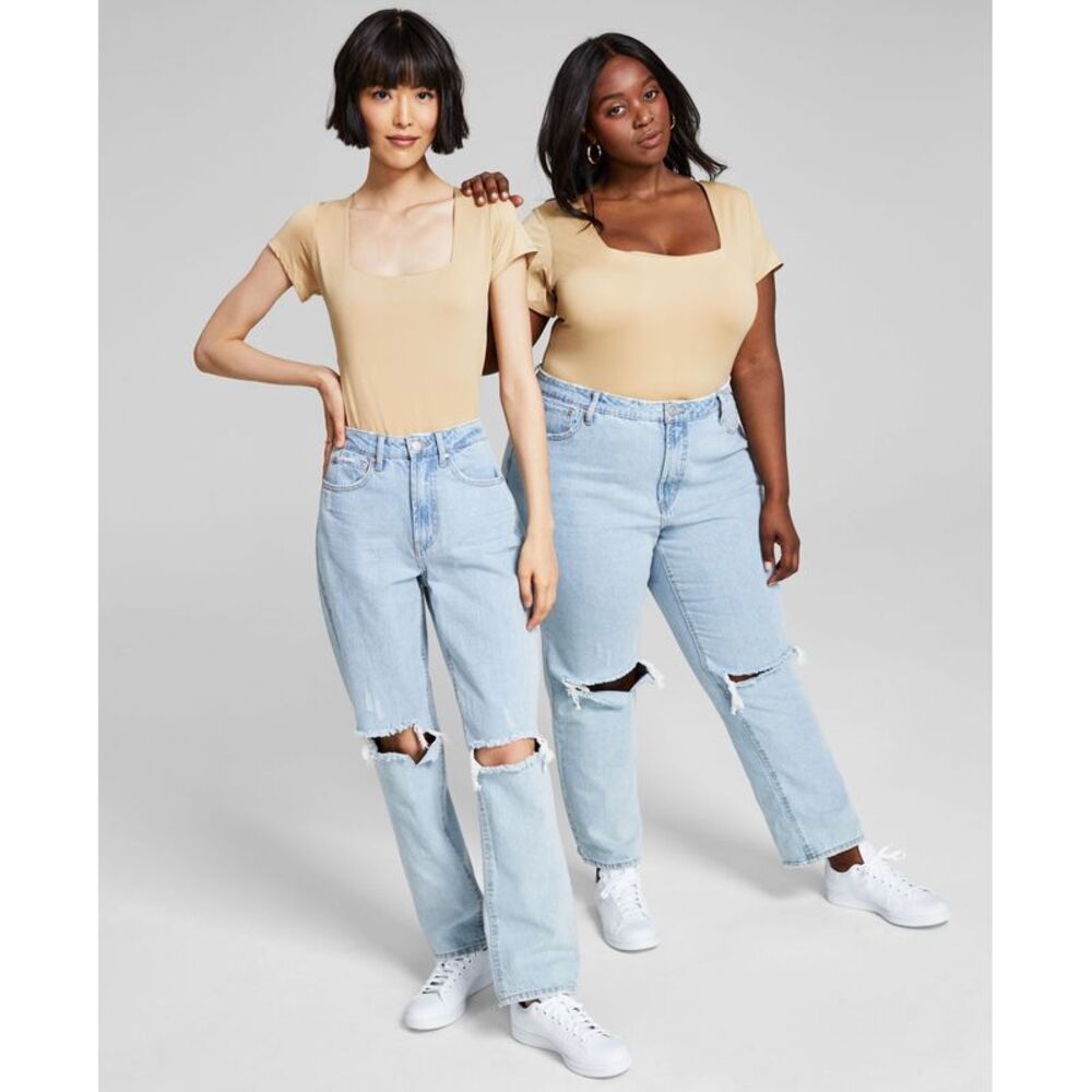 And Now This Now This Womens Ultra High Rise Straight Jeans